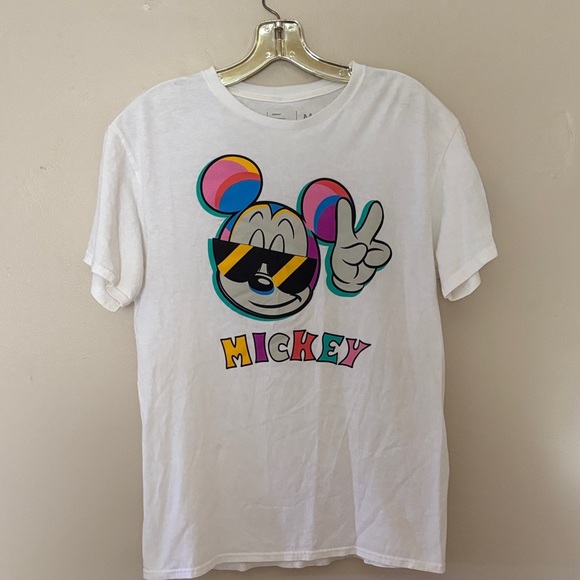 Disney Dresses & Skirts - Disney White Tee with Colorful Mickey Mouse Design